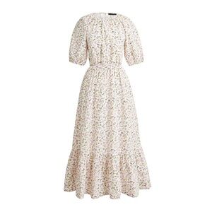 J.Crew Women's Side-Cutout Cotton Poplin Dress in Meadow Floral Size 16